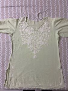 Light Green Embroidered Kurta