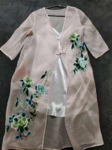 Satin Slip dress set