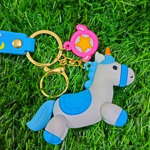 ✅Imported Kawaii Unicorn 3D Couple Keychain🔥
