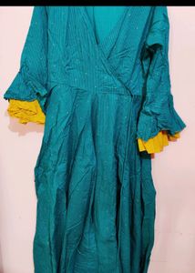 Elegant Anarkali - Sea Green Kurta