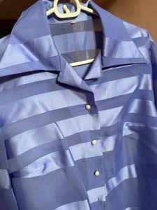 vintage pearl button up blouse top