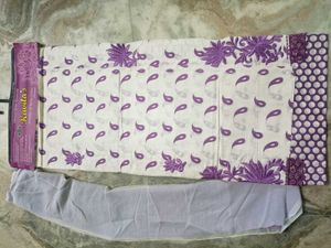 Kavita's Dress Material Lavender Unstitched