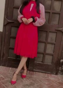 Preety Red Dress