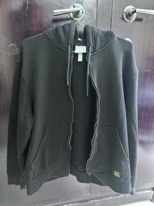 H&amp;M Original Black Zip Hoodie - Size L - 6 Times U