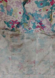Floral Padded Tube Top With Neck Tie-up Design