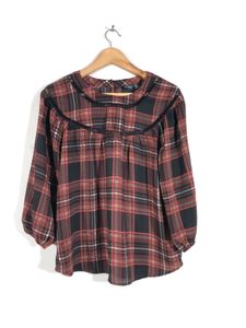 Plaid Blouse