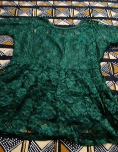 Green Net top