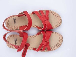 Red Comfort Strap Sandals
