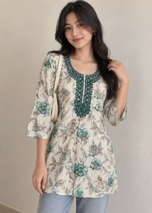 Floral Embroidered Kurta