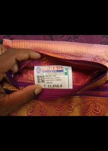 Elegant Pink Silk Saree(pattu)