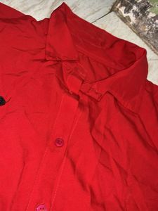 Red Eye Patch Shirt &amp; Shorts Set