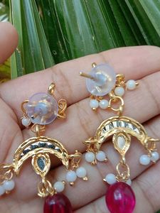 rajputi Designer Chandbali Earrings