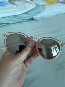 Round Pink Frame Sunglasses