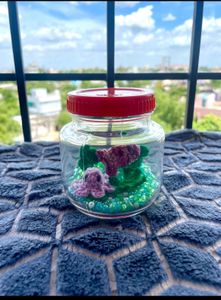 Handmade mini ecosystem globe jar