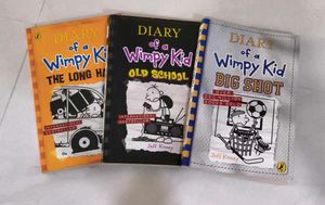 Diary of a Wimpy Kid Book Lot- 3 Books