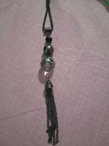 Unique Beaded Tassel Pendant Necklace