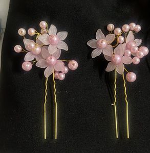 Floral Pearl Hair Pins (Set of 4)