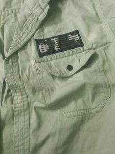 Vintage Style Light Green Shirt