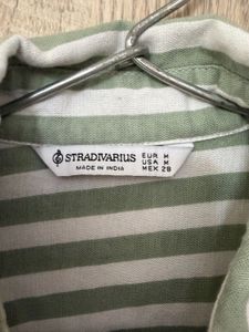 Striped Button-Up Shirt