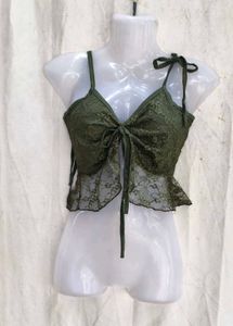 Lace Tie-Up Camisole Top