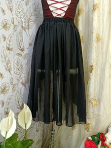 Black High Low Skirt