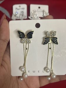 Set of 4 Butterfly Earrings