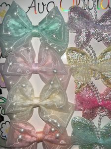 Sparkling Bow &amp; Butterfly Hair Clips Set