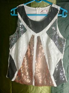 Sparkling Sequin Embellished Top