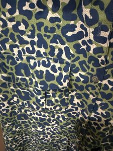 Leopard Print Shirt Dress