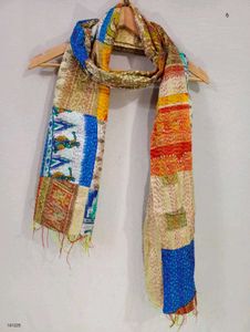 Colorful Patchwork Baul Kantha Stoles