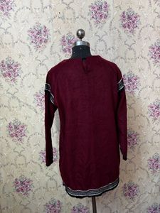 Maroon Tunic Top good for light winter