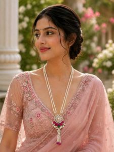 Elegant Pearl &amp; Kundan Necklace