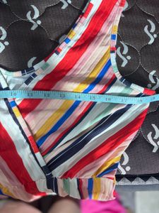 New lookColorful Striped Wide Leg Jumpsuit