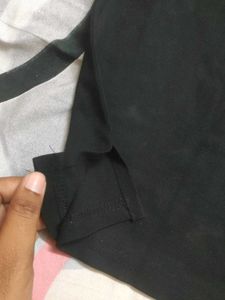 Black "Athletic" Graphic T-Shirt