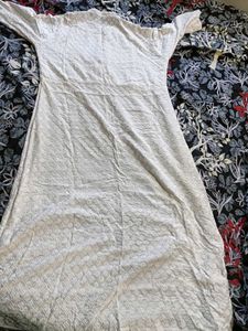 Elegant White Chikankari Kurta