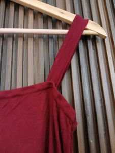 Maroon Spaghetti Strap Bodycon Dress