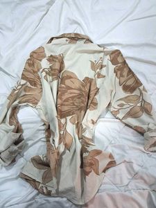 Floral Print Button-Up Shirt