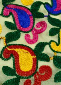 Vibrant Embroidered Kurta Fabric