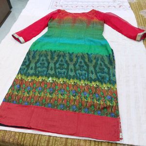 Vibrant Print Kurta Set with Pants