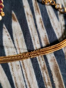Elegant Gold Plated Necklace &amp; Earrings Set
