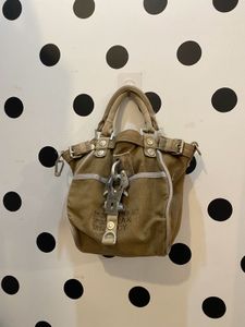 Unique GG&L Khaki Canvas Handbag