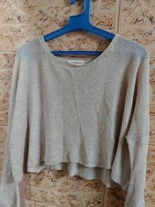 Sparkly Cropped Sweater