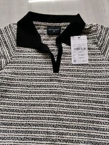 Chic Tweed Polo TShirt