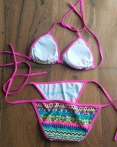 Colorful Tribal Print Bikini Set
