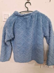 Cozy Blue Textured Sweater