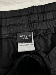 Stretchable Black Track Pants