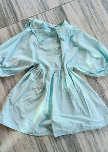 Cute Girls Light Blue Dress