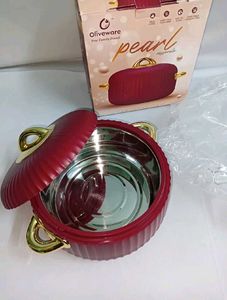 Oliveware Pearl Casserole – 2000ml (Mahroon) | New