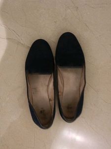 Elegant Navy Suede Loafers
