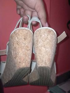 Beige Crisscross Sandals